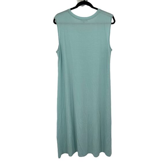 Eileen Fisher Dress Tencel midi blue size Medium M - Picture 3 of 6